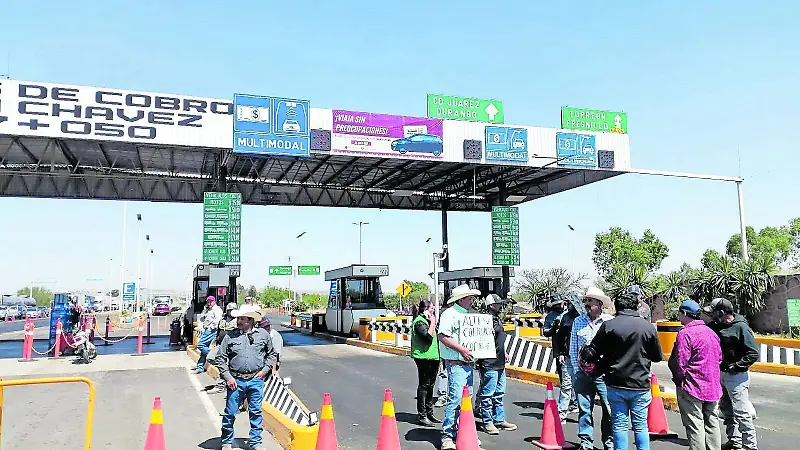 Protesta de productores de frijol en Zacatecas
